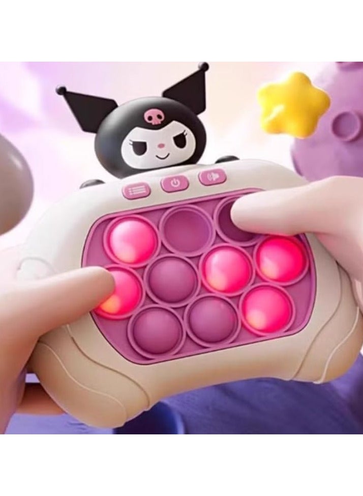 Pop Push Bubbles Fidget Toys Puzzle Toy Adult Cartoon Game Console with Lights (K1) - Image 2